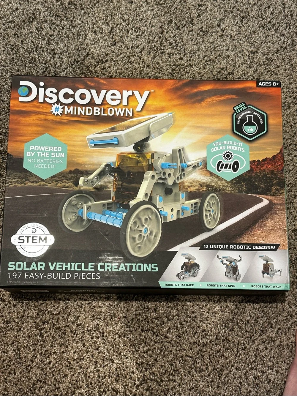 DISCOVERY #Mindblown Solar 12 Vehicle Creations 197-Piece STEM Robotics NEW!